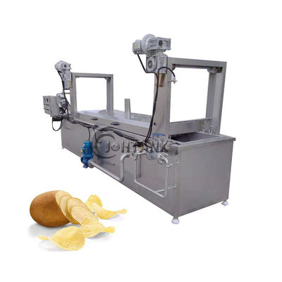 Máquina que fríe continua del restaurante, sartén continua 1200kg/h para las patatas fritas
