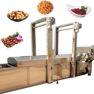 Máquina que fríe continua de los bocados para las bolas de camarón de Wing Chicken Cutlet Steak Fried de la parrilla