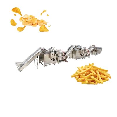 Patatas fritas congeladas de la patata automática llena que hacen la máquina 500kg/h
