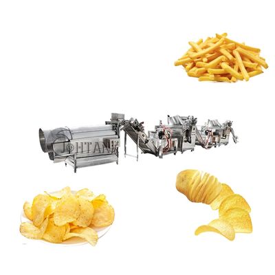 cadena de producción congelada de las patatas fritas 200kg/H, Chips Making Machine completamente automático