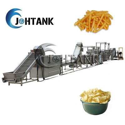 Patata automática llena Chips Making Machine, Fried Plantain Chips Production Line del compuesto