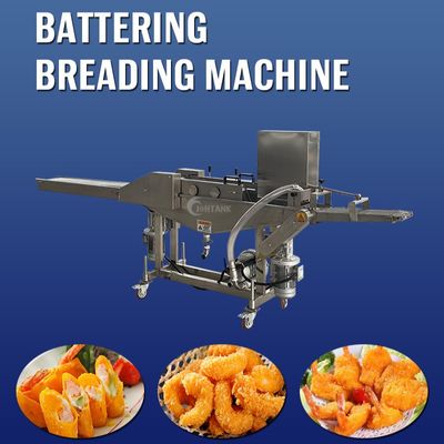 Máquina que empana de la carne del talud del pollo del Tempura automática