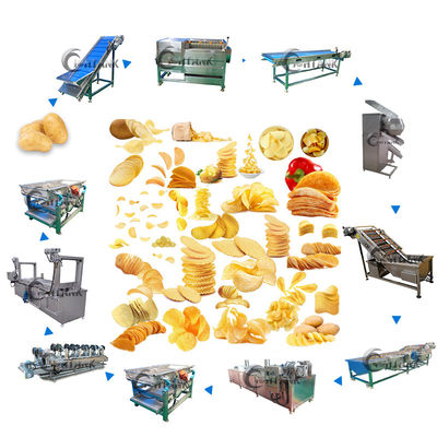 Bocados automáticos quebradizos franceses de la mandioca de las endechas que hacen la máquina 1000kg/hr