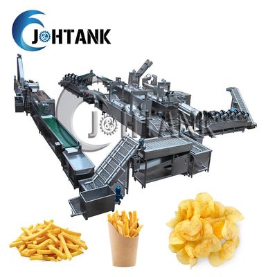 Patata a la inglesa de patata Chips French Fries Manufacturing Machine 500kg/h