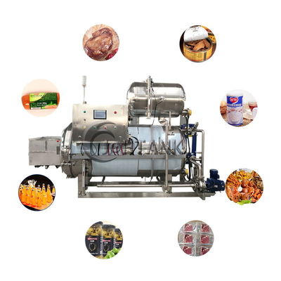 máquina de la esterilización de la comida 500L, máquina de la réplica del espray de agua para la bolsa de la comida
