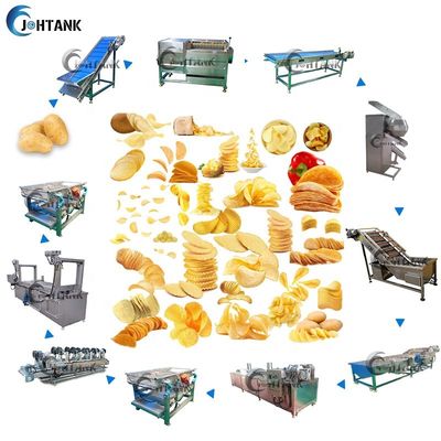 Patatas fritas automáticas comerciales 200kg/H que hacen la máquina