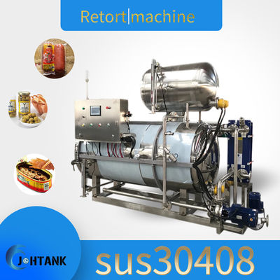 Rocíe el tipo máquina de enlatado de la réplica del vapor en la industria alimentaria