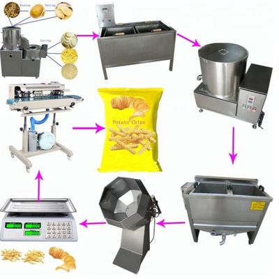 Patata Chips Manufacturing Machine del llantén del plátano