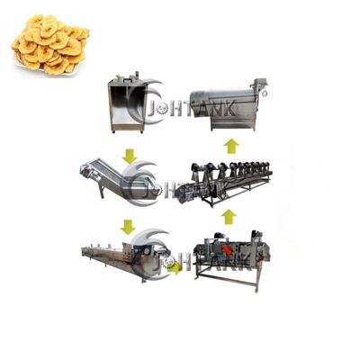 Patatas fritas congeladas semi automáticas que hacen la máquina, 2000kg/h patata Chips Production Machine