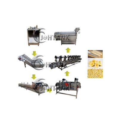 Máquina completamente automática 500kg/H de las patatas fritas de la pequeña escala
