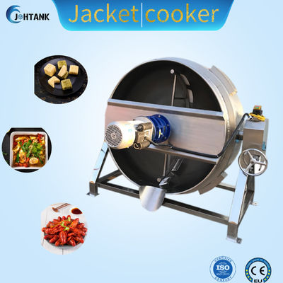 Cocina vestida del vapor eléctrico del vapor de 100 galones con el mezclador