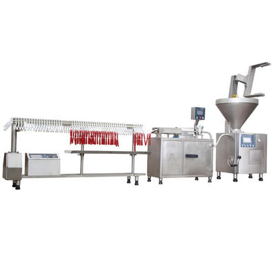 Cadena de producción de acero inoxidable de la salchicha 304, salchicha de cerdo que hace la máquina
