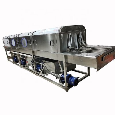 Caja plástica Tray Washing Equipment de la sección multi