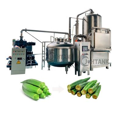 Vacío seco Fried Machine de las legumbres de fruta de la fritada del quingombó