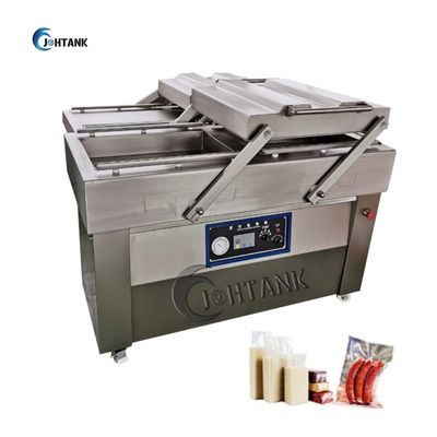 Máquina dual 1.5KW del sellador del vacío de la cámara del arroz de las verduras de la comida