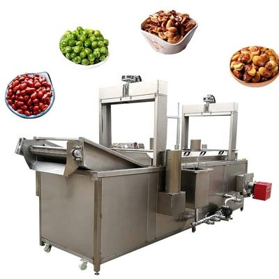 Cacahuete que fríe los bocados automáticos continuos que fríen la máquina
