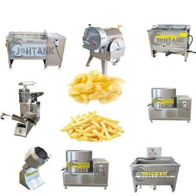 Línea de transformación congelada de las patatas fritas de la pequeña escala 2000kg/hr