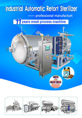 Máquina horizontal del esterilizador de la comida, máquina de enlatado de la réplica SUS30408
